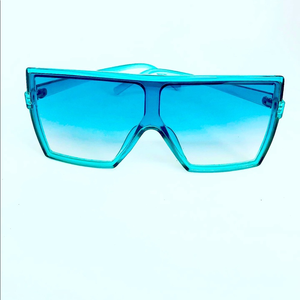 Blue Tint Square Glasses
